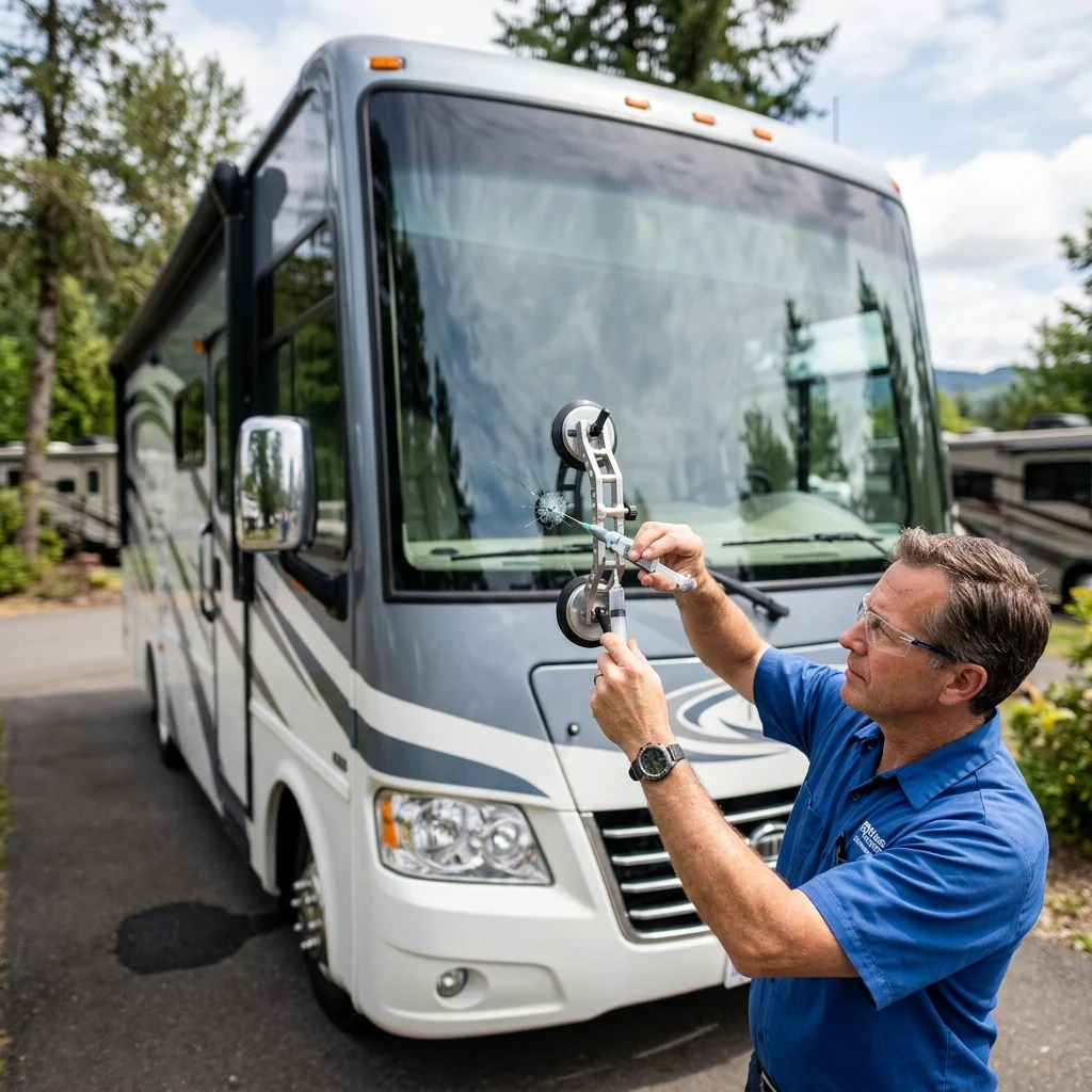 Should You Repair That RV Windshield Chip?